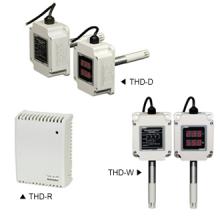 THD Series (Bộ chuyển đổi Nhiệt độ/Độ ẩm loại gắn Ống, Dùng trong nhà & Cảm biến nhiệt độ (Pt100Ω))